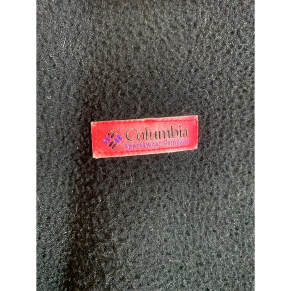 Vintage 80's Columbia Zip Up Fleece Jacket Mens Size Medium Black LS10 - Picture 4 of 8